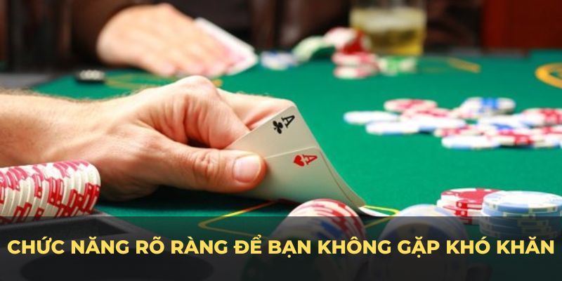  Các nút chức năng rõ ràng để bạn không gặp khó khăn khi tham gia 